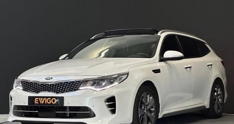 Blanc Utilisé 2016 Kia Optima GT-Line Break | 18 990 € - Image 1/4