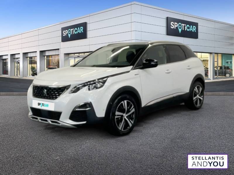Blanc Utilisé 2019 Peugeot 3008 GT-line | 17 290 € (Prix juste) - Image 1/3