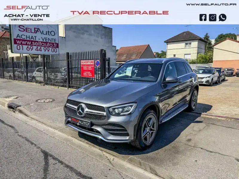 Gris Utilisé 2021 Mercedes GLC300e AMG line SUV | 25 990 € (Super prix) - Image 1/4