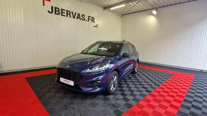 Bleu Utilisé 2021 Ford Kuga ST-Line SUV | 18 990 € (Prix juste) - Image 1/4