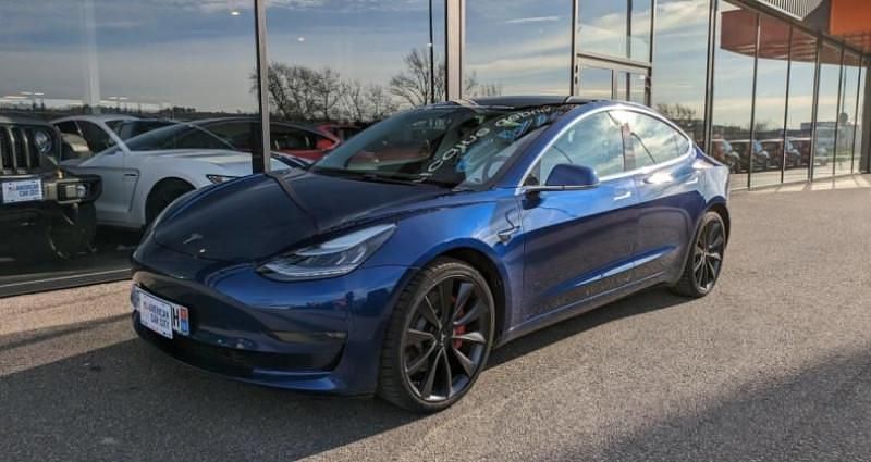 Bleu Utilisé 2019 Tesla Model 3 Performance Berline | 31 490 € (Prix cher) - Image 1/4