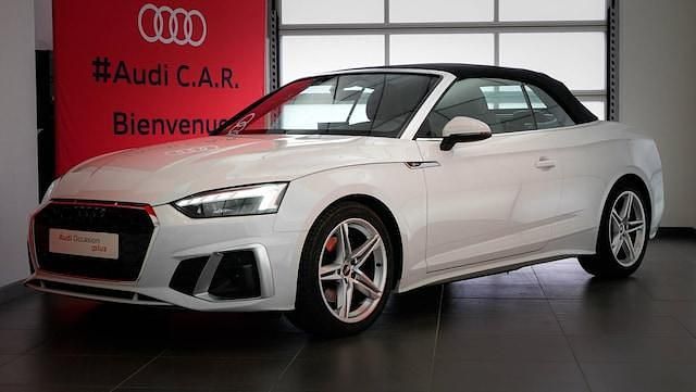 Blanc glacier métallisé Utilisé 2022 Audi A5 Cabriolet S-Line Cabriolet | 35 900 € - Image 1/4