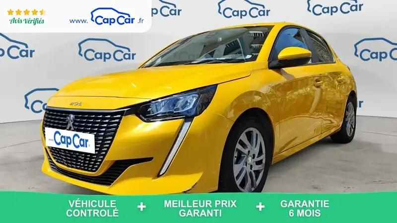 Jaune Utilisé 2020 Peugeot 208 Allure Citadine | 9 889 € (Bon prix) - Image 1/4