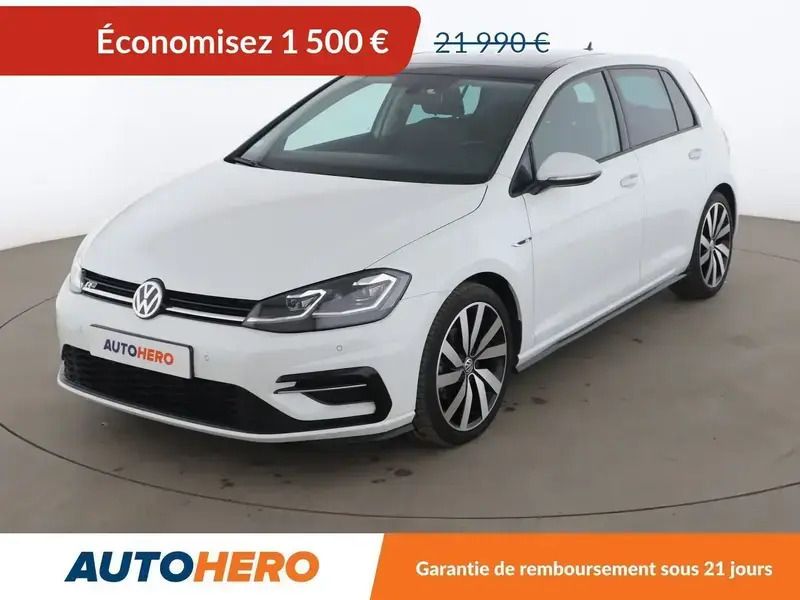 Blanc Utilisé 2019 VW Golf VII Berline | 19 990 € (Prix juste) - Image 1/2