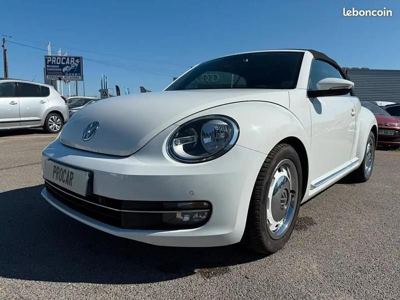 Blanc Utilisé 2014 VW Beetle Cabriolet | 10 990 € (Prix juste) - Image 1/4