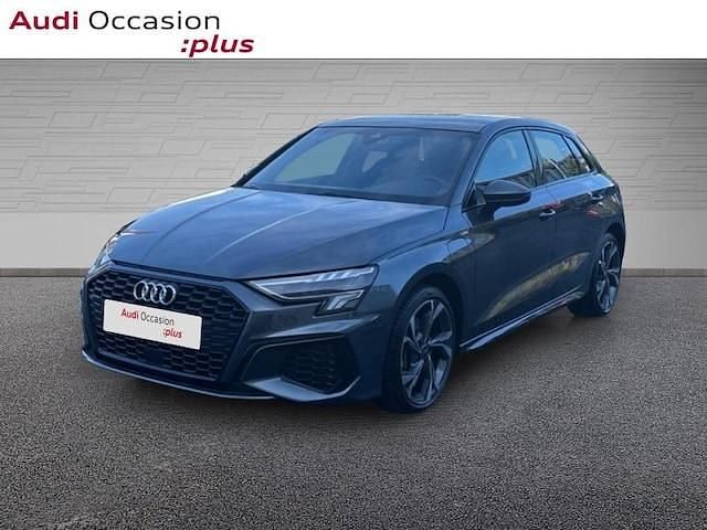 Gris daytona nacré Occasion 2024 Audi A3 Sportback e-tron S-Line Citadine | 36 900 € (Prix assez cher) - Image 1/4