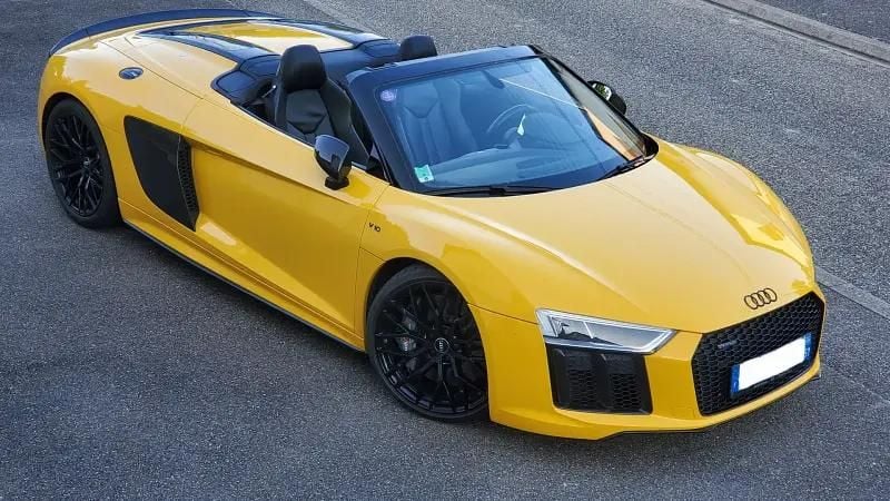 Jaune Utilisé 2018 Audi R8 Spyder Cabriolet | 128 300 € - Image 1/4