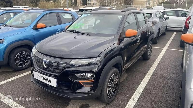 Noir Utilisé 2022 Dacia Spring Comfort Plus Citadine | 9 999 € (Prix juste) - Image 1/4