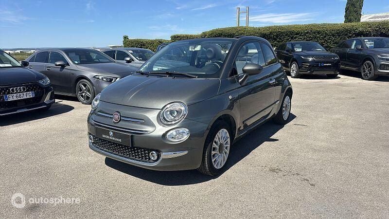 Gris Utilisé 2018 Fiat 500 Lounge Berline | 9 900 € (Prix juste) - Image 1/4
