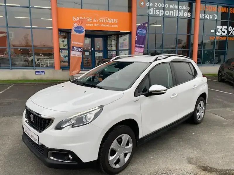 Blanc Utilisé 2018 Peugeot 2008 Style SUV | 9 980 € (Prix juste) - Image 1/4