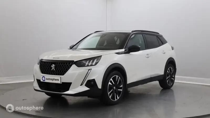 Blanc Utilisé 2020 Peugeot 2008 GT-line SUV | 12 999 € (Prix juste) - Image 1/4