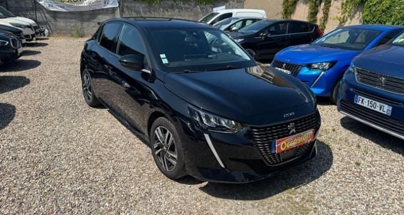 Noir Utilisé 2021 Peugeot 208 Allure Citadine | 10 990 € (Bon prix) - Image 1/4