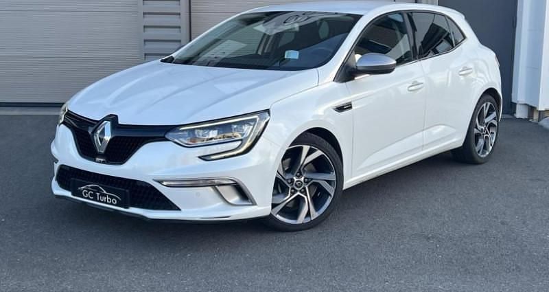 Blanc Occasion 2018 Renault Mégane IV GT Berline | 20 990 € (Prix juste) - Image 1/4