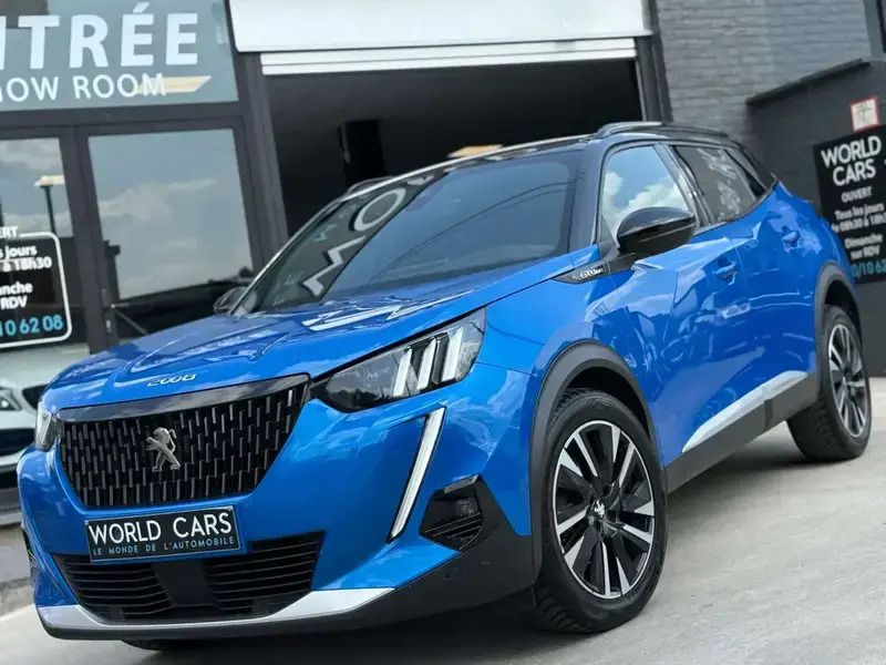 Bleu Utilisé 2021 Peugeot 2008 GT-line SUV | 17 990 € (Prix juste) - Image 1/4