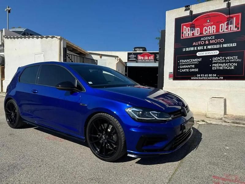 Bleu Occasion 2017 VW Golf VII R Berline | 27 990 € (Prix assez cher) - Image 1/4