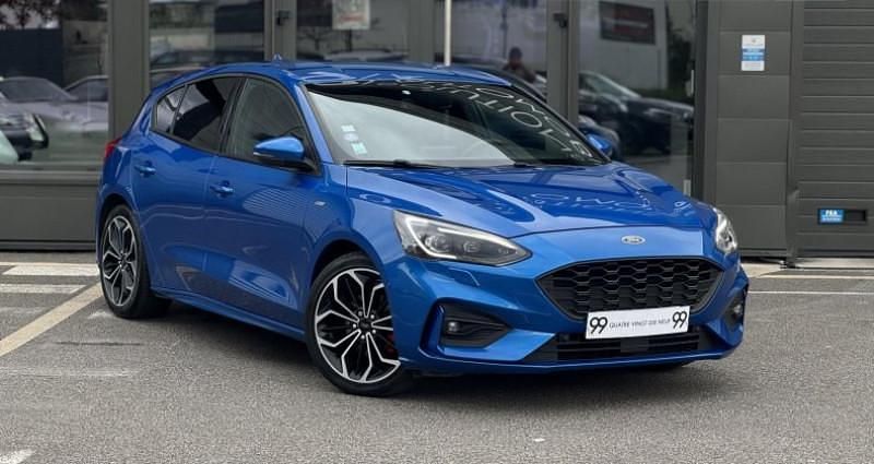 Bleu Utilisé 2019 Ford Focus ST-Line Berline | 15 990 € (Prix juste) - Image 1/4