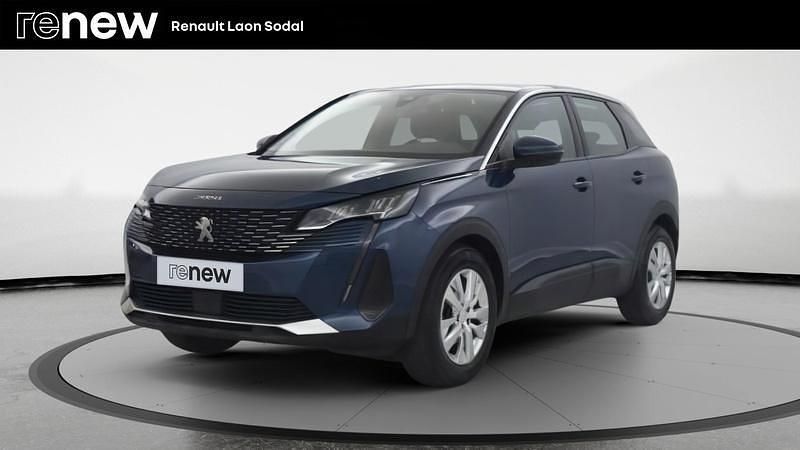 Bleu Utilisé 2021 Peugeot 3008 Active SUV | 16 299 € (Bon prix) - Image 1/4