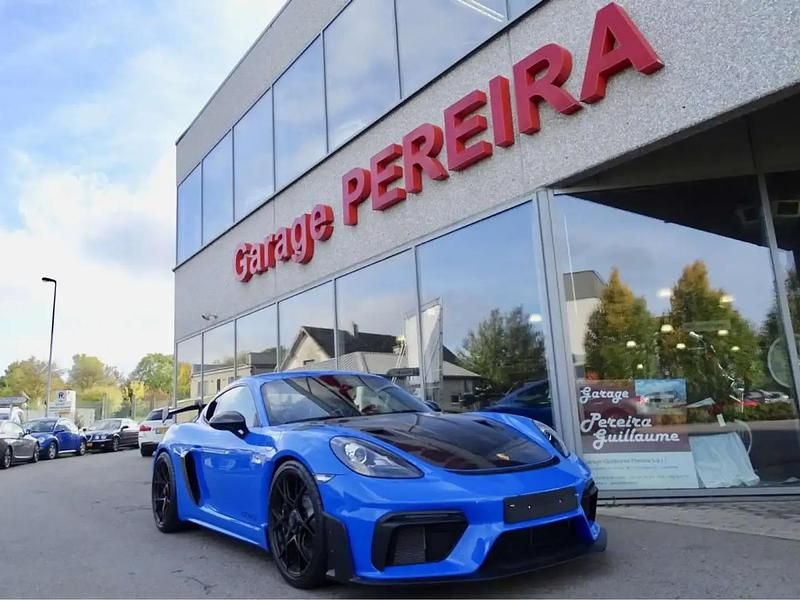 Bleu Occasion 2022 Porsche 718 Cayman GT4 Coupé | 178 900 € (Prix juste) - Image 1/4