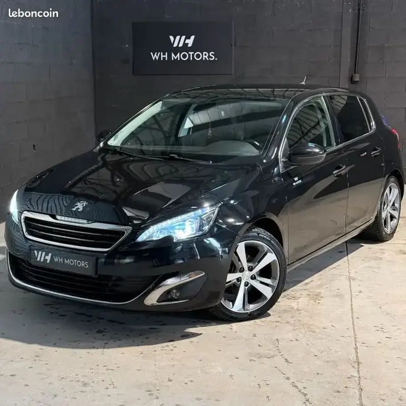 Noir Utilisé 2014 Peugeot 308 Berline | 7 990 € - Image 1/4