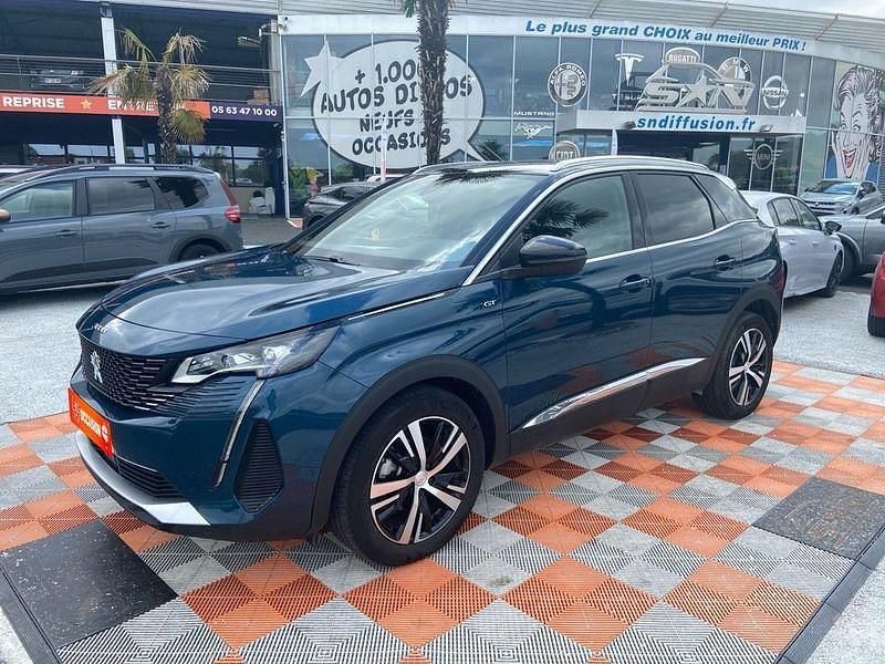 Bleu celebes / toit noir Utilisé 2023 Peugeot 3008 GT SUV | 28 950 € (Prix assez cher) - Image 1/4