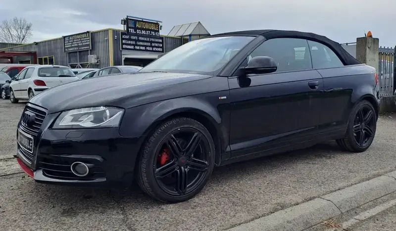 Noir Utilisé 2009 Audi A3 Cabriolet S-Line Cabriolet | 8 990 € - Image 1/4