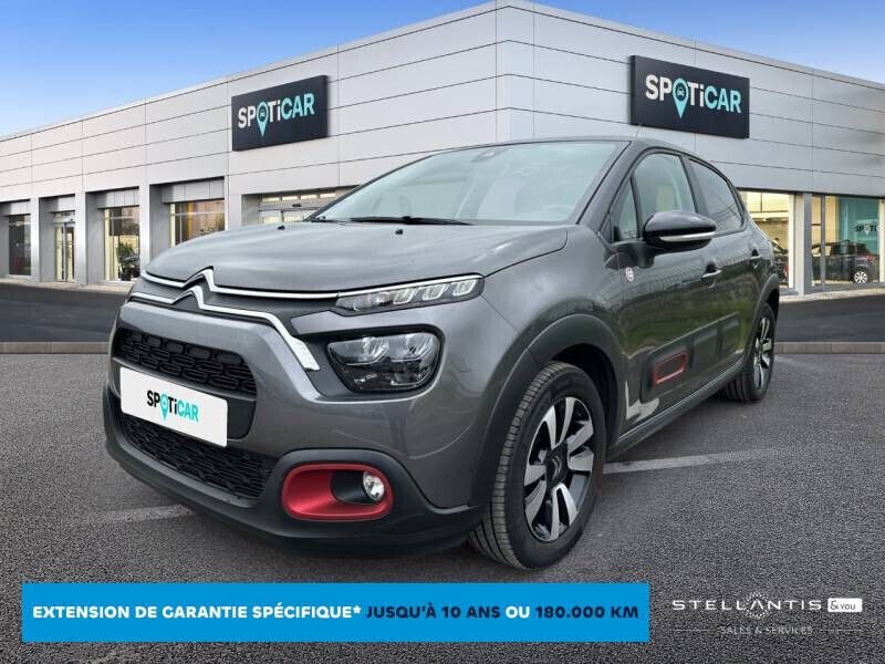 Gris Utilisé 2021 Citroën C3 PureTech Citadine | 11 290 € (Prix juste) - Image 1/4