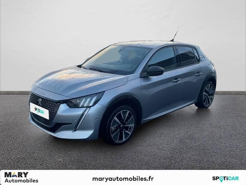 Gris Utilisé 2021 Peugeot e-208 GT Citadine | 21 990 € (Prix cher) - Image 1/4