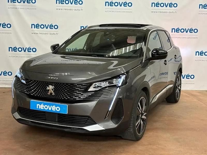 Gris Occasion 2022 Peugeot 3008 GT SUV | 22 990 € (Bon prix) - Image 1/4