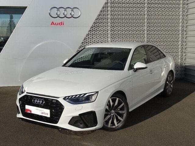 Blanc glacier métallisé Utilisé 2019 Audi A4 S-Line Berline | 43 900 € - Image 1/4