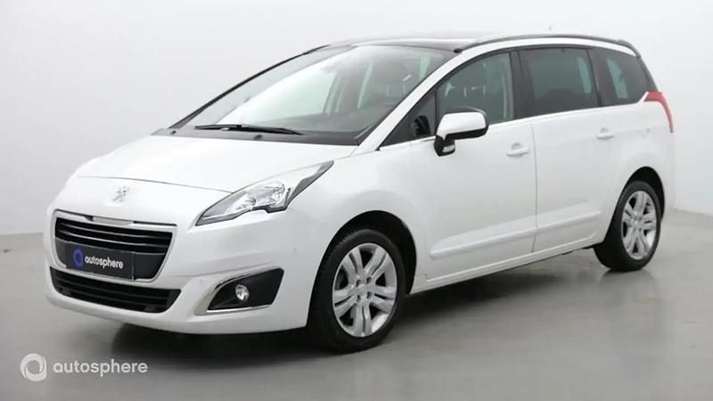 Blanc Utilisé 2016 Peugeot 5008 Allure Monospace | 15 399 € - Image 1/4