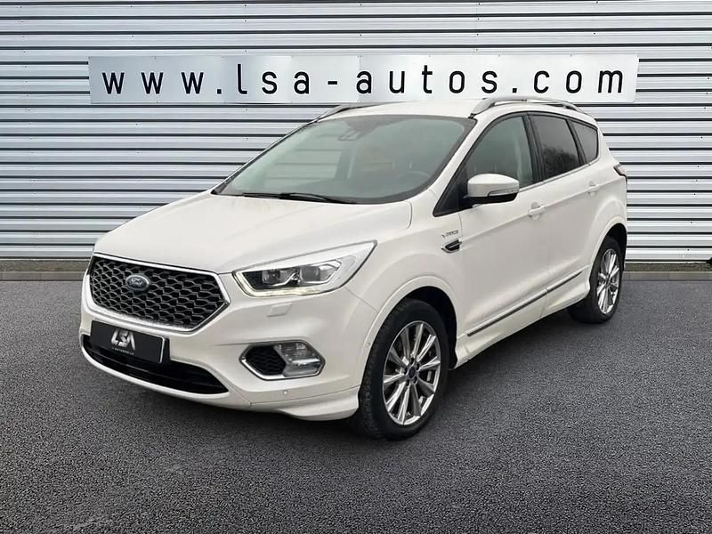 Blanc Utilisé 2017 Ford Kuga Vignale SUV | 14 980 € (Prix cher) - Image 1/4
