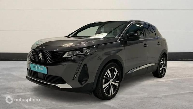 Gris Utilisé 2021 Peugeot 3008 GT SUV | 19 999 € (Bon prix) - Image 1/4