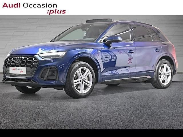 Bleu navarre métallisé Utilisé 2023 Audi Q5 S-Line SUV | 49 890 € (Prix juste) - Image 1/4