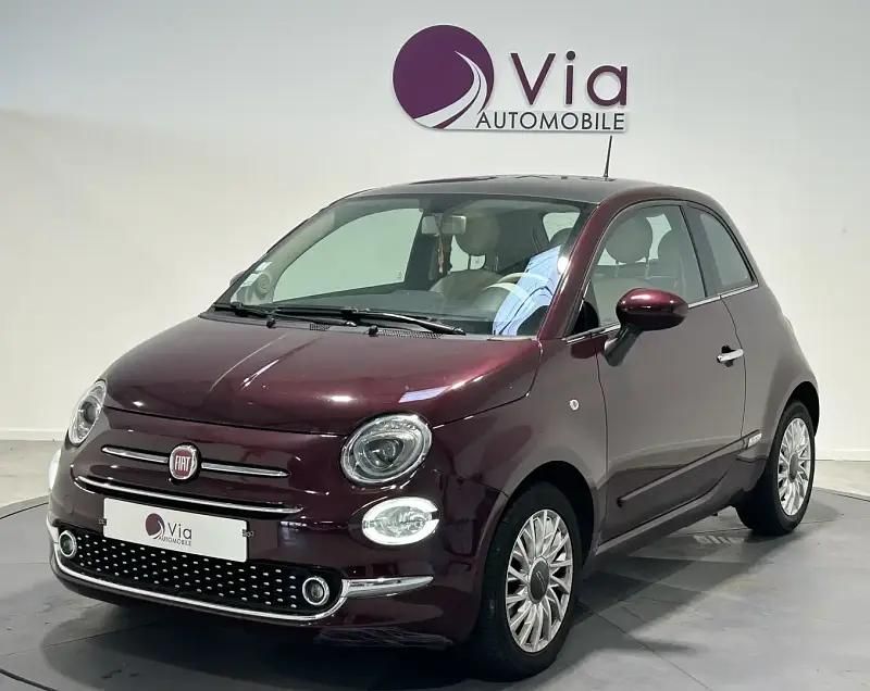 Rouge Utilisé 2019 Fiat 500 Lounge Berline | 8 490 € (Bon prix) - Image 1/4