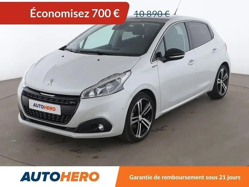 Blanc Utilisé 2018 Peugeot 208 GT-line Citadine | 9 890 € (Bon prix) - Image 1/2