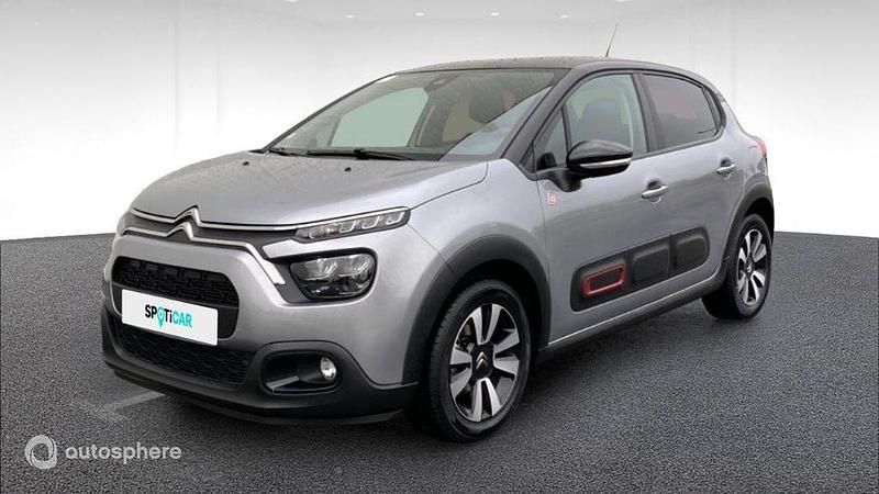 Gris Utilisé 2021 Citroën C3 PureTech Citadine | 10 880 € (Prix juste) - Image 1/4