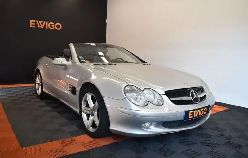 Gris Utilisé 2003 Mercedes SL500 Cabriolet | 17 990 € - Image 1/4