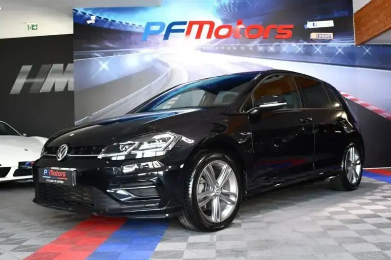 Noir Utilisé 2019 VW Golf VII R-line Berline | 19 990 € (Prix juste) - Image 1/4