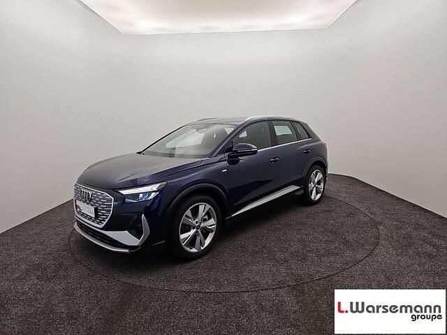 Bleu navarre métallisé Utilisé 2025 Audi Q4 e-tron Advanced Plus SUV | 56 500 € (Prix juste) - Image 1/4
