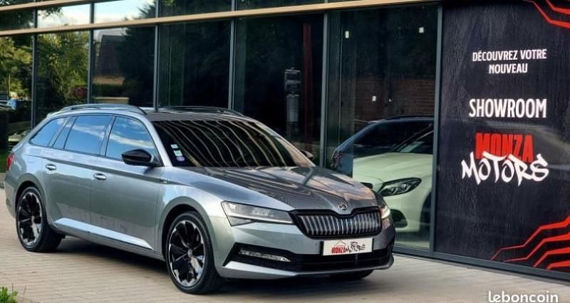 Gris Utilisé 2020 Skoda Superb SportLine Break | 26 900 € (Prix assez cher) - Image 1/4