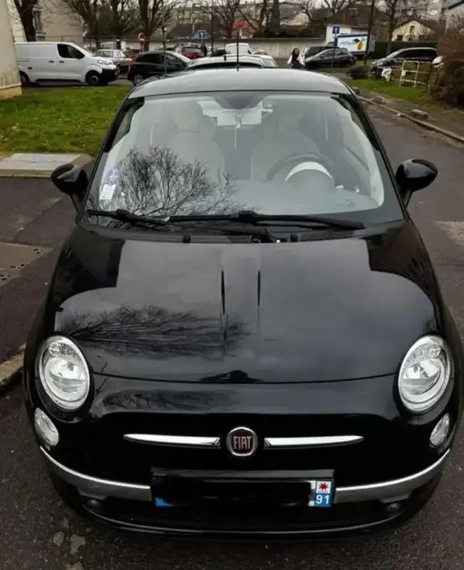 Noir Utilisé 2013 Fiat 500 Lounge Berline | 4 950 € (Bon prix) - Image 1/4
