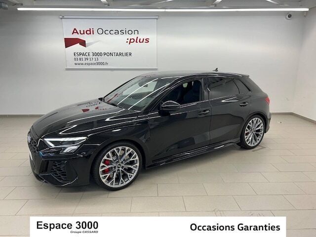Noir mythe métallisé Utilisé 2022 Audi RS3 Sportback Design Citadine | 75 970 € (Prix assez cher) - Image 1/4