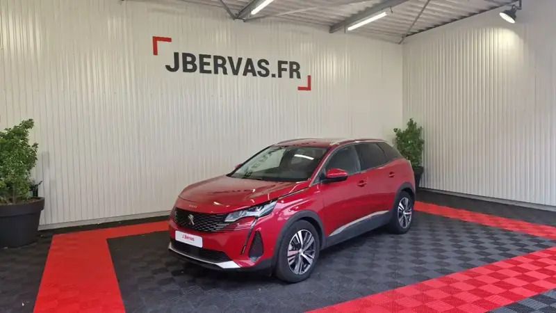 Rouge Utilisé 2021 Peugeot 3008 Allure SUV | 18 590 € (Prix juste) - Image 1/4