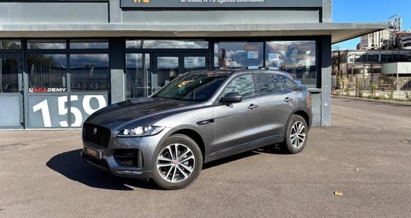 Gris Utilisé 2018 Jaguar F-Pace R-Sport SUV | 22 990 € (Prix cher) - Image 1/4