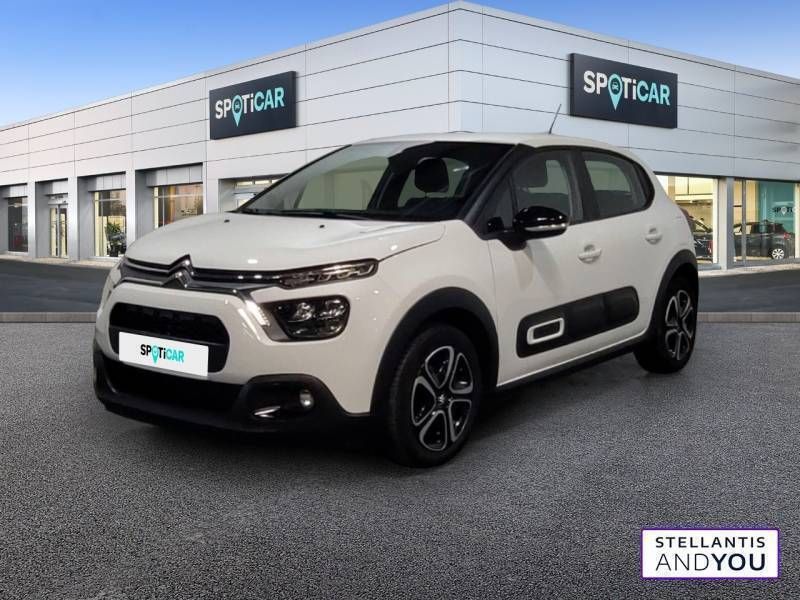 Blanc Utilisé 2023 Citroën C3 PureTech Citadine | 13 290 € (Prix juste) - Image 1/3