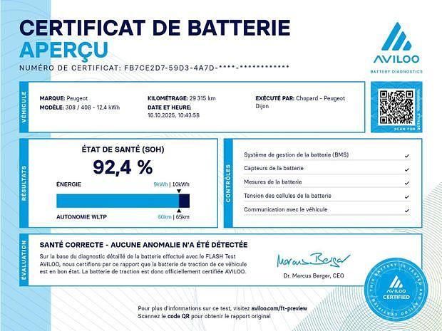 Blanc Utilisé 2022 Peugeot 308 Allure | 23 980 € (Prix juste) - Image 1/1