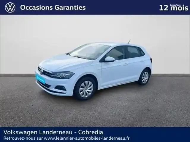Blanc pur Occasion 2018 VW Polo Trendline Berline | 13 490 € (Prix juste) - Image 1/4