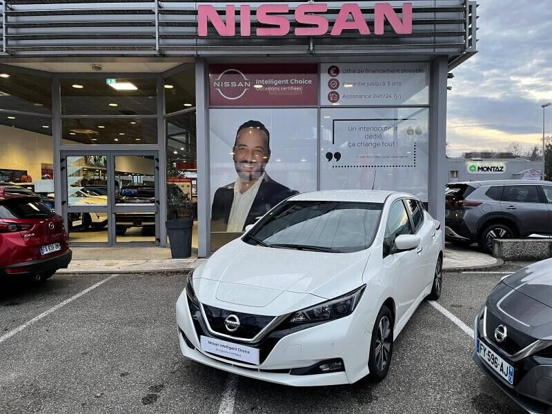 Blanc Utilisé 2021 Nissan Leaf Acenta Citadine | 14 990 € (Prix juste) - Image 1/4