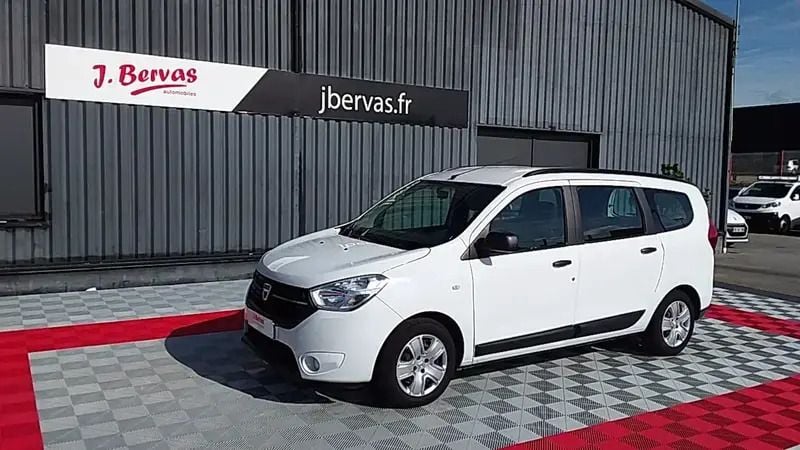 Blanc Utilisé 2017 Dacia Lodgy Monospace | 10 990 € (Prix juste) - Image 1/4