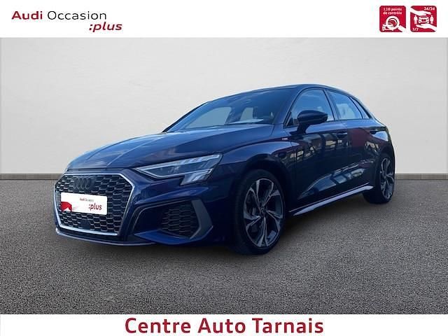 Bleu navarre métallisé Occasion 2023 Audi A3 S-Line | 27 389 € - Image 1/4